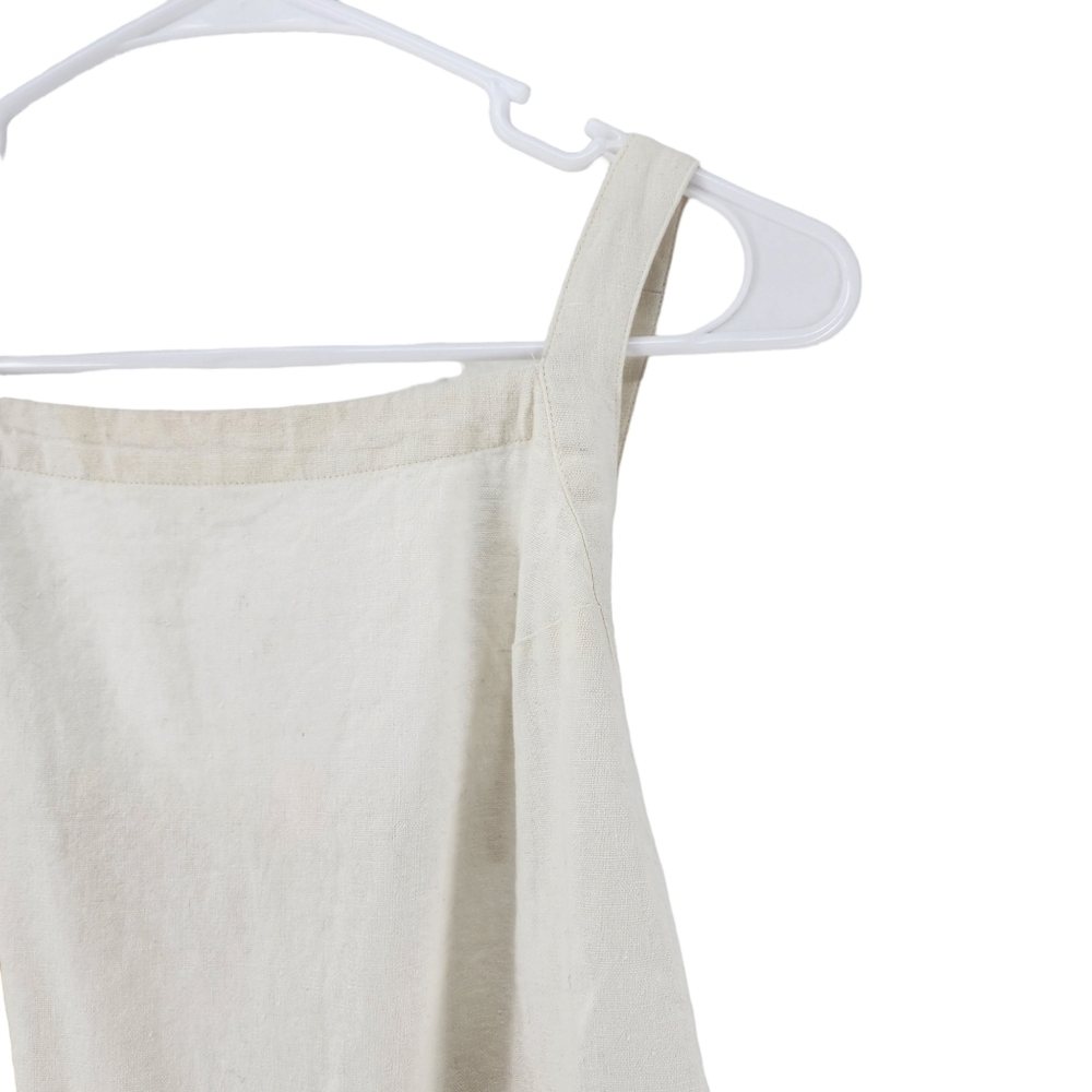 BP Women's Linen Blend Tie Front Tank Top - S - Picture 3 of 7
